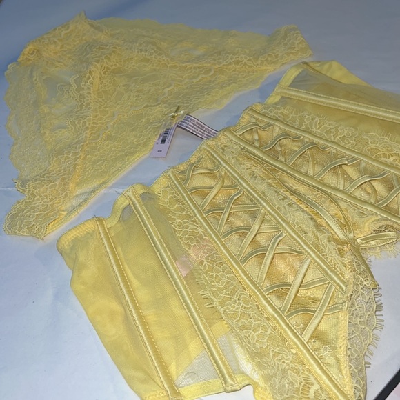 (L) 2pcs Victoria’s Secret Dream Angels set Corset & Cheeky Panty - Picture 15 of 17